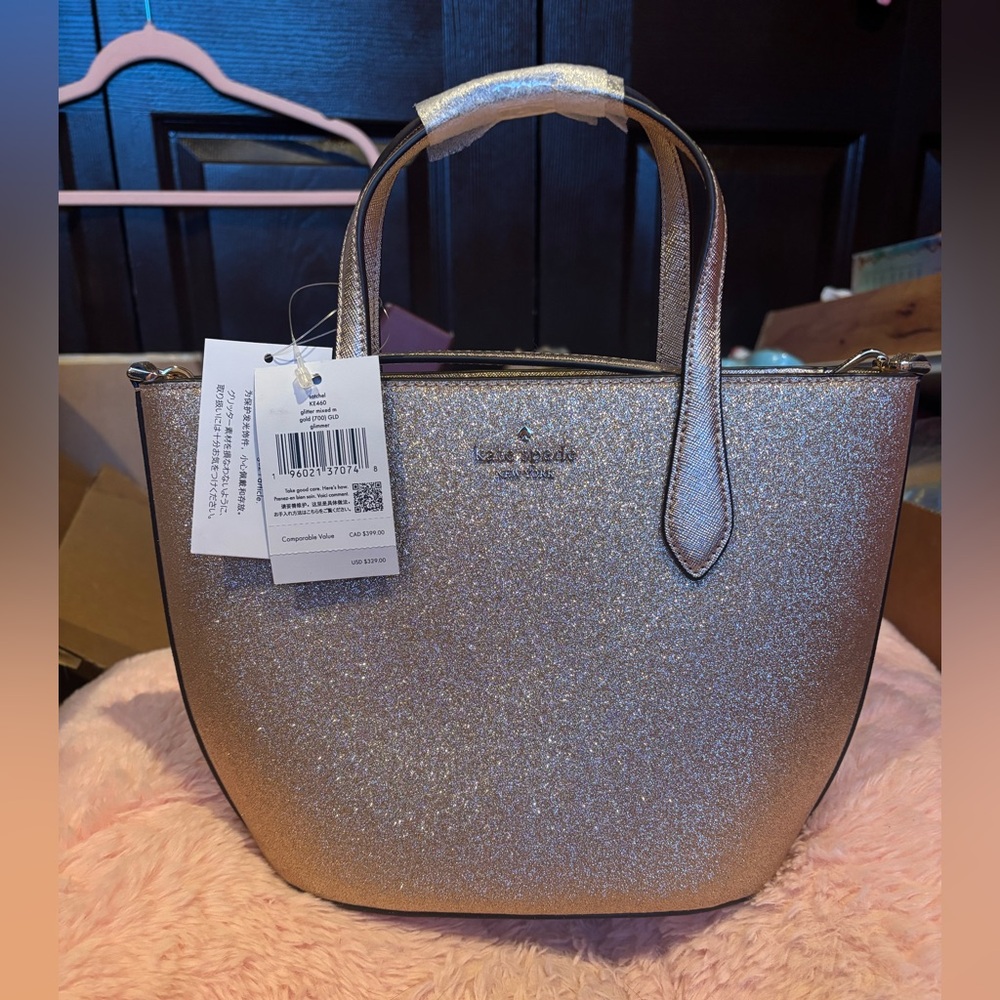 Kate Spade NWT Sparkling Gold Satchel
